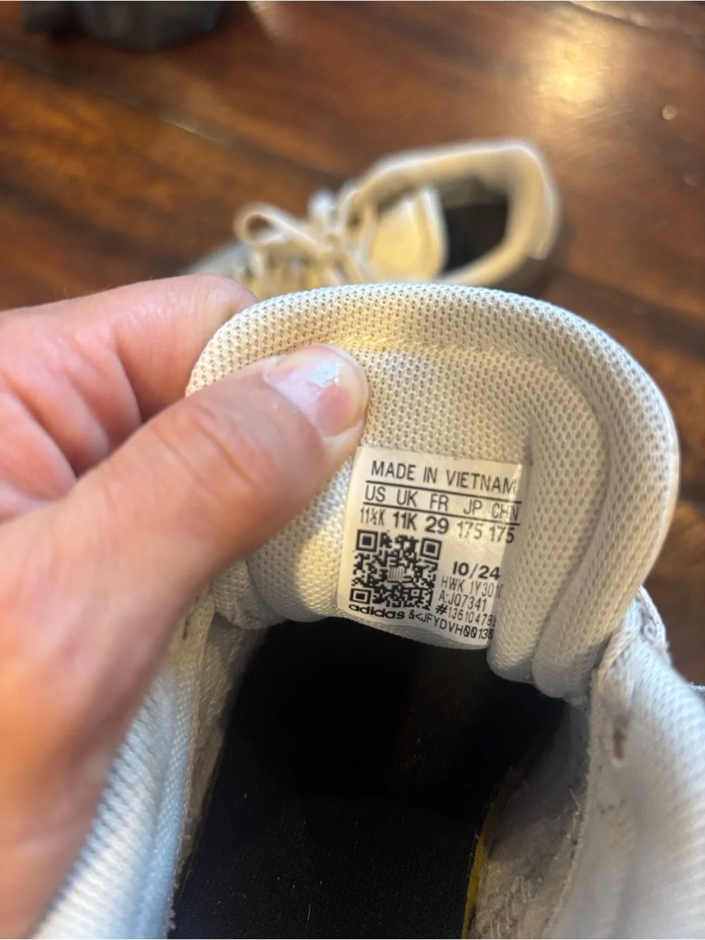 adidas Kids Metallic Silver Lace-Up Sneakers
